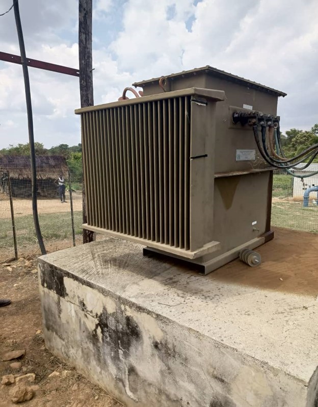 500KVA Transformer at Pump Station 2 before swapping